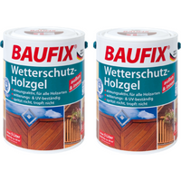 BAUFIX Wetterschutz-Holzgel teak 5 L 2-er Set von Baufix