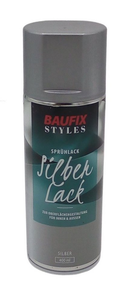 Baufix Vollton- und Abtönfarbe Baufix Gold Silber Lackspray 400ml Farbspray Sprühdose Lack Buntlack von Baufix