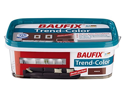 Baufix Wandfarbe Trend-Color Farbwahl Seidenmatt 2,5 L, Farbe:Mocca von Baufix