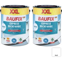 XXL-Express-Deckfarbe 5 Liter, Weiß - 2er-Set XXL-Express-Deckfarbe 5 Liter, Weiß - 2er-Set von Baufix