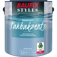Farbakzente horizontblau seidenmatt, 2.5 Liter, Bunte Wandfarbe von Baufix