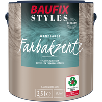 Farbakzente kaschmirbraun seidenmatt, 2.5 Liter, Bunte Wandfarbe von Baufix