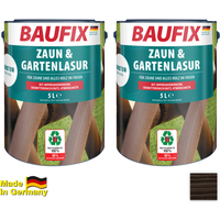 Zaun- und Gartenlasur, Ebenholz - 2er-Set Zaun- und Gartenlasur, Ebenholz - 2er-Set von Baufix