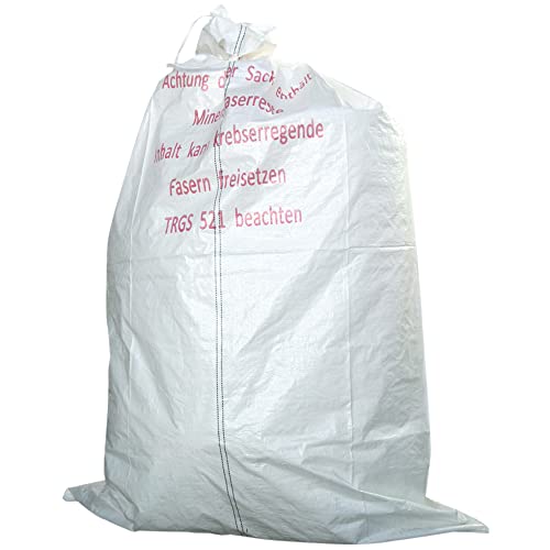 KMF Sack, Mineralwollsack, KMF-Gewebesack, 140 x 220 cm, Druck Mineralwolle, beschichtet von Bauhandel33 KG
