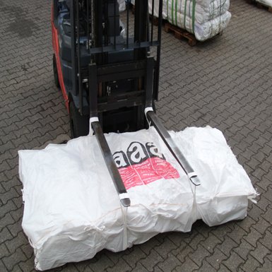 Big Bag Asbest-Plattenbag 320 x 125 x 30 cm, Schürze 3-seitig + Deckel mit Asbestdruck von Bauhandel33