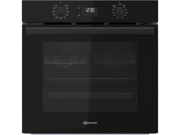 BAUKNECHT Einbaubackofen BBA285PU1ZK , A+ (A+++-D), schwarz (schwarzes glas), B:56cm H:60cm T:55,5cm, Backöfen, Easy Grill - einfaches Grillen im Backofen von Bauknecht