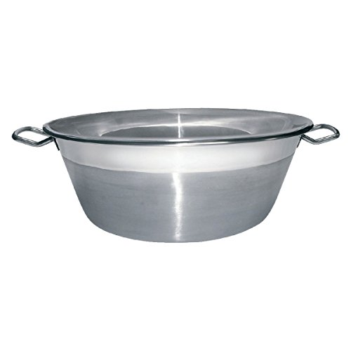 Baumalu - 38 cm Marmeladentopf aus Edelstahl, 9L Fassungsvermögen, Metallgriffe, für alle Herdarten einschließlich Induktion, ideal für Marmeladen und Hausgemachtes von Baumalu
