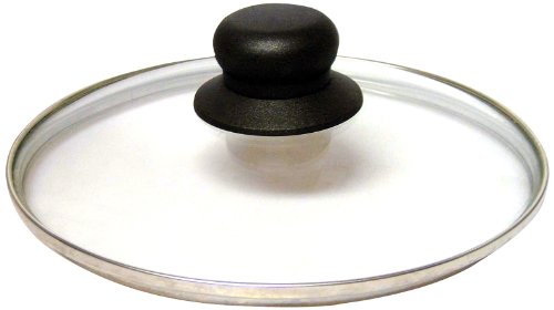 Baumalu - Glasdeckel mit Edelstahlrand - Dampfauslass - Bakelitknopf - Für Töpfe - Bräter - Pfannen - Reduziert Spritzer - Abmessungen Ø28 cm - Silber - hochwertige Küchenutensilien von Baumalu