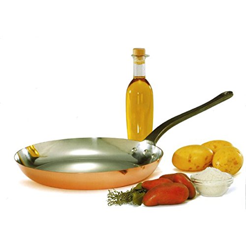 Baumalu - Kupferpfanne - Zinnbeschichtet - Für alle Herdarten außer Induktion - Schnelles Kochen - Festes Gusseisen-Griff - Traditionelles französisches - Ø28cm - Kupfer, Silber und Schwarz Baumalu - Kupferpfanne - Zinnbeschichtet - Für alle Herdarten außer Induktion - Schnelles Kochen - Festes Gusseisen-Griff - Traditionelles französisches - Ø28cm - Kupfer, Silber und Schwarz von Baumalu