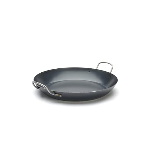 De Buyer 'La Lyonnaise' Paella-Pfanne, Stärke: 1,5 mm, blau, Diamètre 37 cm von DE BUYER