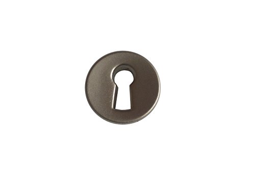 Einbohr-Schlüsselschild aus Metall (silber) von youngschwinnDESIGN