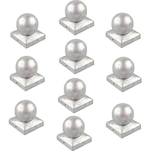 Baumarktplus 10x Pfostenkappe verzinkt Abdeckkappe für Pfosten Kugel 71 mm 7 x 7 cm Baumarktplus 10x Pfostenkappe verzinkt Abdeckkappe für Pfosten Kugel 71 mm 7 x 7 cm von Baumarktplus