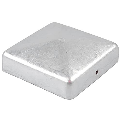 Baumarktplus Pfostenkappe verzinkt 121 mm Pyramide Abdeckkappe für Pfosten 12x12cm von Baumarktplus