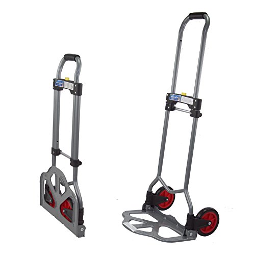 TRUTZHOLM Alu Sackkarre klappbar mit Einer Traglast von 60 kg - Höhenverstellbarer Griff - platzsparend verstaubar von Baumarktplus