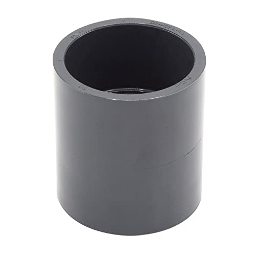 PVC-Muffe 1 Stk. I 50mm I Klebemuffe I PVC-Rohrmuffe mit 2-Anschlüssen I Rund I Rohr-Verbindungsstück für Rohre und Fittinge I bm096 PVC-Muffe 1 Stk. I 50mm I Klebemuffe I PVC-Rohrmuffe mit 2-Anschlüssen I Rund I Rohr-Verbindungsstück für Rohre und Fittinge I bm096 von Baumaxxe