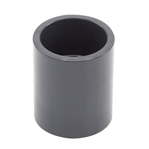 PVC-Muffe I 32mm I Klebemuffe I PVC-Rohrmuffe mit 2-Anschlüssen I Rund I Rohr-Verbindungsstück für Rohre und Fittinge I bm036 von Baumaxxe