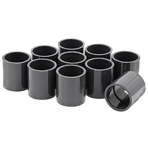 PVC-Muffen 10er-Set I 25mm I Klebemuffe I Rohrmuffe mit 2-Anschlüssen I Rund I Rohr Verbindungsstück für PVC-Rohre und Fittinge I bm256 von Baumaxxe