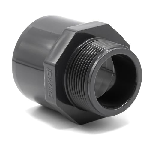 Baumaxxe PVC Reduziermuffe I 50/63 mm x 1 1/2 Zoll I Klebefitting und Verschraubung I Rohrmuffe mit 2 -Anschlüssen I Außengewinde 1 1/2 Zoll I bm177 Baumaxxe PVC Reduziermuffe I 50/63 mm x 1 1/2 Zoll I Klebefitting und Verschraubung I Rohrmuffe mit 2 -Anschlüssen I Außengewinde 1 1/2 Zoll I bm177 von Baumaxxe