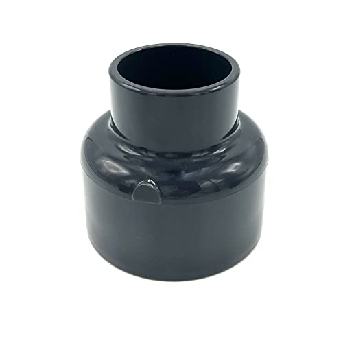 PVC Reduziermuffe 90/75 mm x 50 mm - Reduktion/Reduzierung Mit 2-Anschlüssen - Schlauchadapter, Rohr-Verbindungsstück für Rohre und Fittinge - BM211 von Baumaxxe