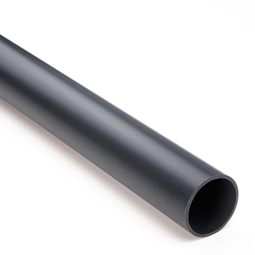 PVC-Rohr I 25 mm I 3/4 Zoll I 1 Meter I Klebemuffe I Pool-Zubehör I Druckrohr-PVC I bm053 von Baumaxxe