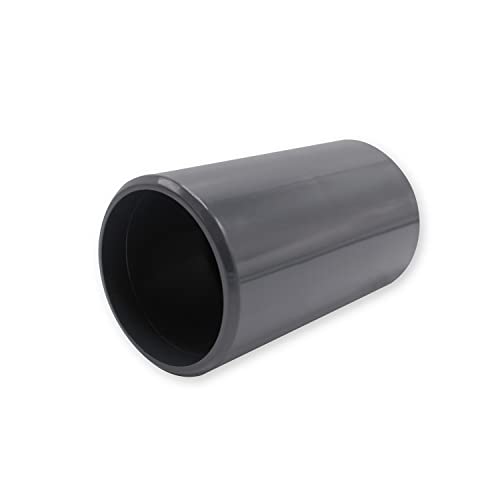PVC-U Lang-Muffe I 50 mm I 1 1/2 Zoll I 9 Zentimeter I Verbindungsstück für PVC-Rohre und PVC-Fittinge I bm201 von Baumaxxe