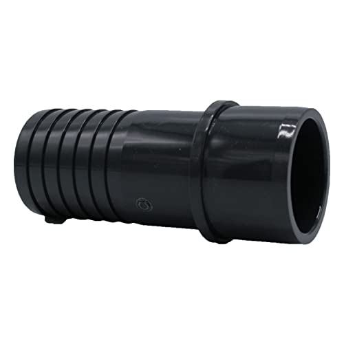 PVC-U Schlauchtülle I Stutzen 40/50 mm x 45 mm Tülle I Klebemuffe x Tülle I Schlauchverbinder I PVC-Fitting mit Tülle für Pool, Teich und Garten I bm_162 von Baumaxxe