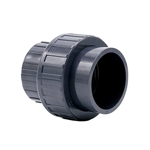 PVC Verschraubung I 50 mm x 1 1/2 Zoll I Grau I Anschlussstück/Verbinder I PVC-Fitting | PVC Rohr-Verbindungsstück I bm_246 von Baumaxxe