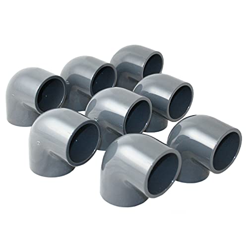PVC-Winkel-Muffe 90° I 50mm I 1 1/2 Zoll I 8 Stück Klebemuffe I Rohrmuffe mit 2-Anschlüssen I Rohr-Verbindungsstück PVC-Rohr Fitting I bm093 PVC-Winkel-Muffe 90° I 50mm I 1 1/2 Zoll I 8 Stück Klebemuffe I Rohrmuffe mit 2-Anschlüssen I Rohr-Verbindungsstück PVC-Rohr Fitting I bm093 von Baumaxxe