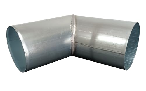 Baumeister.tech Rohrwinkel für Fallrohr Regenrohrbogen aus Titanzink gelöteter Fallrohrbogen 80 mm / 72 Grad von Baumeister.tech