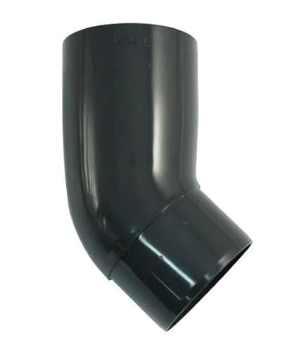 Marley Regenrinnen System Dachrinnenteile DN 53 Fallrohrsystem Anthrazit RAL 7016 Dachrinnenset aus PVC (Rohrbogen 45°) von Baumeister.tech