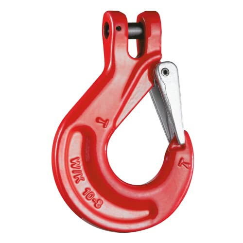 Gabelkopfhaken GK8 WLL 3150 Kg 10mm mit H-Stempel Zurrkette Kettengehänge Anschlaghaken Haken von Baumgart heben und sichern