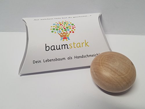 Baumstark Birke 45mm Handschmeichler mit Baumhoroskop (24.6.), Holz, 8 x 11.5 x 2.8 cm von Baumstark