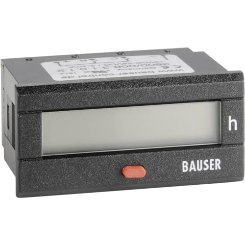 Bauser 3800.3.1.0.1.2 Digitaler Betriebsstunden- Zeitzähler Typ 3800 von Bauser