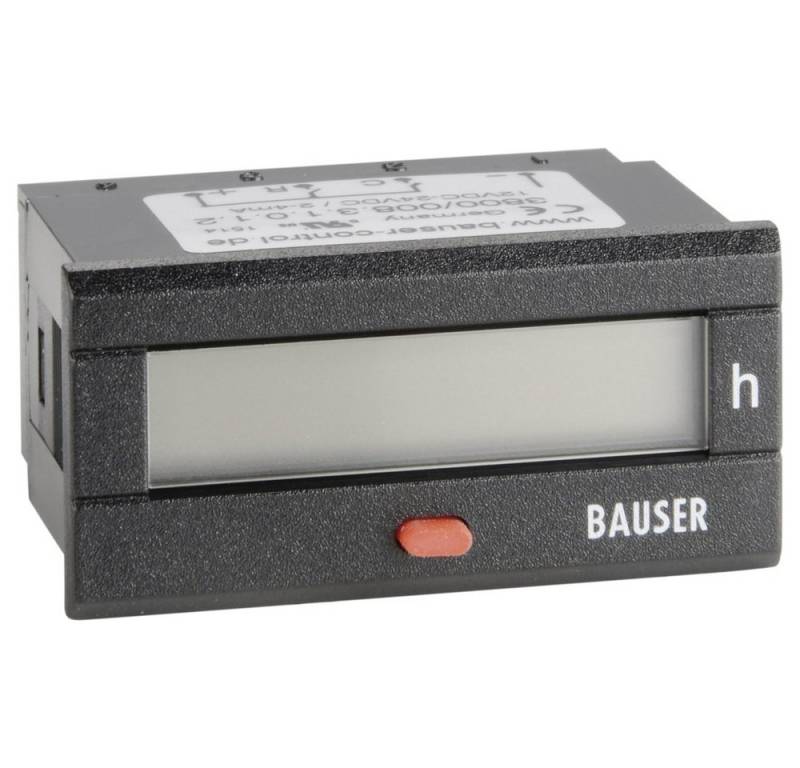 Bauser Sensor Bauser 3800.3.1.0.1.2 Digitaler Betriebsstunden- Zeitzähler Typ 3800, (3800.3.1.0.1.2) von Bauser