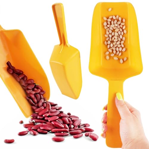 BAUSTER® Abwiegeschaufel Mehlschaufel 1 kg Futterschaufel Sackschaufel Abfüllschaufel für Küche, Haushalts, Popcornschaufel kleine PP Kunststoff, Füllvolumen von Bauster