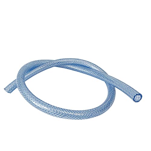BAUSTER® Benzinschlauch Ölleitung Transparent Schlauchleitung verstärkter technischer Schlauch PVC Panzerschlauch Kraftstoffschlauch ölschlauch durchsichtiger schlauch 5 meter (⌀ 8mm - 5m) von Bauster