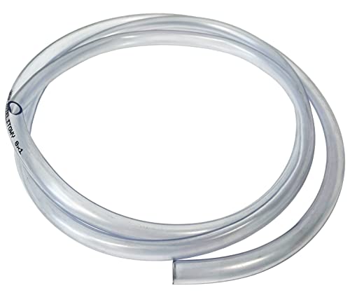 BAUSTER® PVC Benzinschlauch 3mm 4mm 5mm 6mm 8mm 10mm 12mm innen Ölleitung Transparent Schlauchleitung Kraftstoffschlauch ölschlauch durchsichtiger schlauch benzin schlauch 5 meter Länge (⌀10mm - 5m) von Bauster