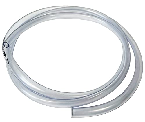 BAUSTER® PVC Benzinschlauch 3mm 4mm 5mm 6mm 8mm 10mm 12mm innen Ölleitung Transparent Schlauchleitung Kraftstoffschlauch ölschlauch durchsichtiger schlauch benzin schlauch 5 meter Länge (⌀12mm - 5m) von Bauster