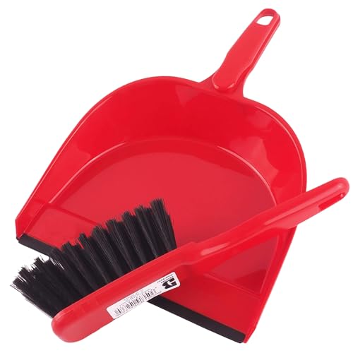 Kehrset Zimmertauglich – Handfeger & Kehrschaufel mit Gummilippe – Robuster Kunststoff – Perfekt für Haushalt, Küche, Büro & Auto von Bauster
