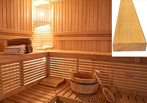 BaustoffhandelShop Sauna Banklatten Saunamatte Saunaboden Saunaholz Saunazubehör Saunalatten 1800 x 70 x 21mm (5 Stück) von BaustoffhandelShop