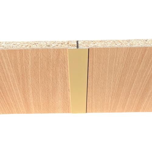 BaustoffhandelShop Verbinder für Küchensockel Sockelverbinder Sockelblenden für 19mm Sockelleisten (H- Verbinder 10cm Höhe, Alu/BEIGE HELL matt RAL1001), Alu10-15-20 von BaustoffhandelShop
