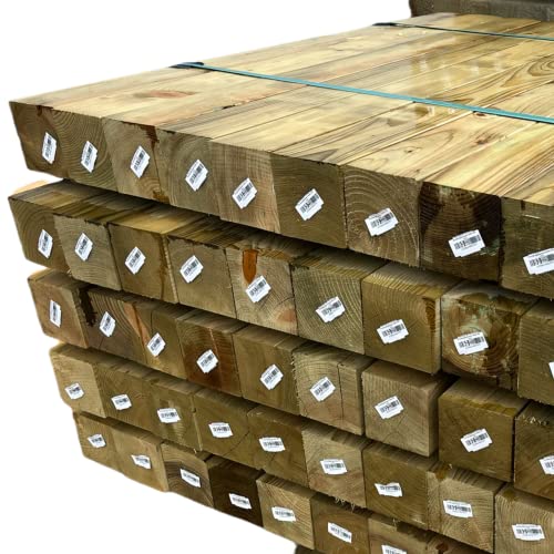 KDI Zaunpfähle Zaunpfosten Vierkantpfosten Kantholz Holzpfosten Palisade Pfosten in verschiedenen Dimensionen und Längen (9x9x100cm KDI/STUMPF) von BaustoffhandelShop