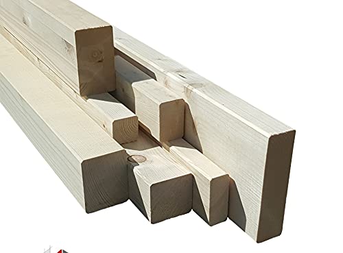 KVH Konstruktionsvollholz 3,90€/m 28x45mm Balken Latte gehobelt Kreuzrahmen Hobelware (28x45mm 199cm) von BaustoffhandelShop