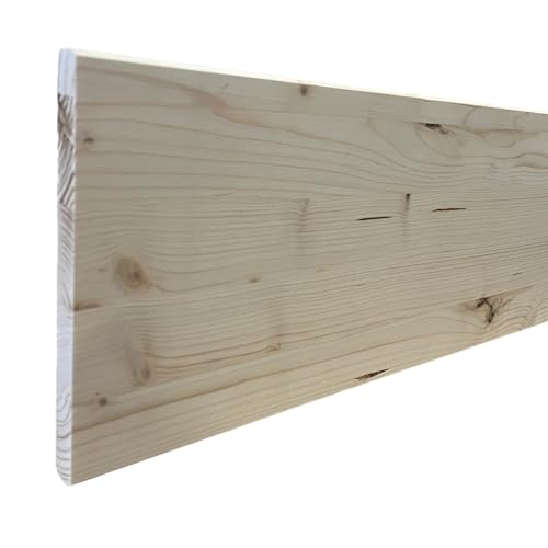Leimholzplatte 18mm Massivholzplatte Fichte Regal Brett ZUSCHNITT auf Maß (200cm x 30cm 18mm) von BaustoffhandelShop