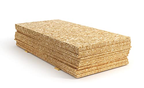 OSB3 Grobspanplatte Verlegeplatte für tragende Zwecke im Feuchtebereich, im Rohbau, im Innenausbau als Wandverkleidung oder Deckenbeplankung (22mm, 125 x 80 cm) stumpfe Kanten (ohne Nut/Feder) von BaustoffhandelShop