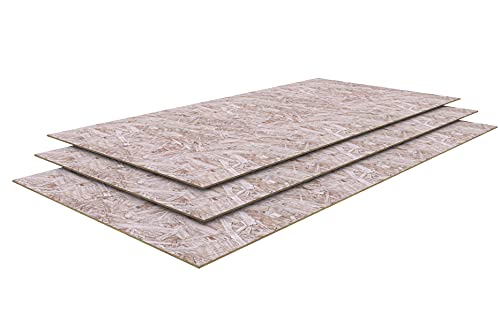 OSB3 Grobspanplatte Spanplatte Platten Grobspanplatte OSB Verlegeplatte Holzplatte Feuchtraum-geeignet (22mm, 125 x 40 cm) von BaustoffhandelShop