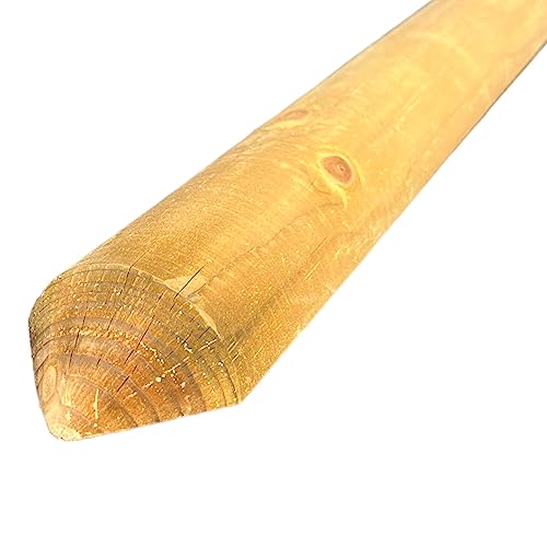 Zaunlatten Halbrundlatten Zaunbretter Kesseldruckimprägniert (6cm x120cm) von BaustoffhandelShop
