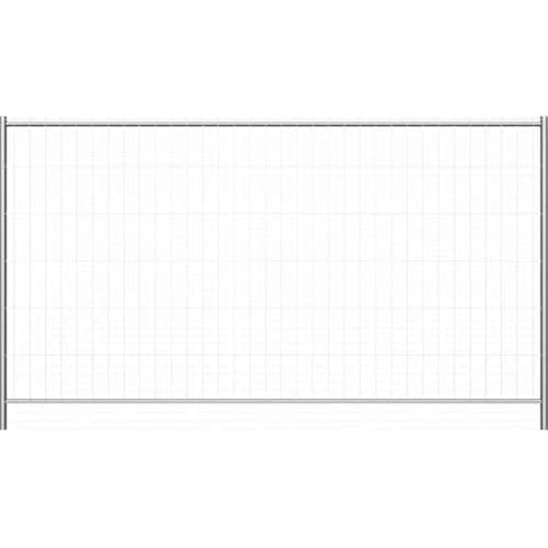 BAUZAUNWELT 5 Stück Bauzaun Standard Element, aus vorverzinktem Stahl ca.16 kg – Abmessung:3,50 x 2,00 m Mobilzaun-Gartenzaun-Campingzaun von Bauzaunwelt