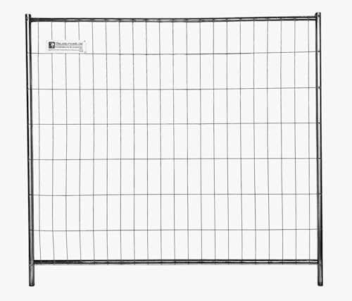BAUZAUNWELT Bauzaun 11 kg extra stabil 2,20 x 2,00 m - Drahtstärke 3,2 mm, Wanddicke ca. 1,2 mm aus vorverzinktem Stahl Mobilzaun-Gartenzaun-Campingzaun - 1 Stück BAUZAUNWELT Bauzaun 11 kg extra stabil 2,20 x 2,00 m - Drahtstärke 3,2 mm, Wanddicke ca. 1,2 mm aus vorverzinktem Stahl Mobilzaun-Gartenzaun-Campingzaun - 1 Stück von Bauzaunwelt