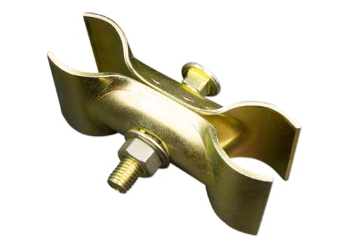 BAUZAUNWELT Bauzaun Verbinder - Bauzaunschelle - zum verschrauben von Mobilzäunen - stabile Verbindung für mobile Zaunsysteme von Bauzaunwelt